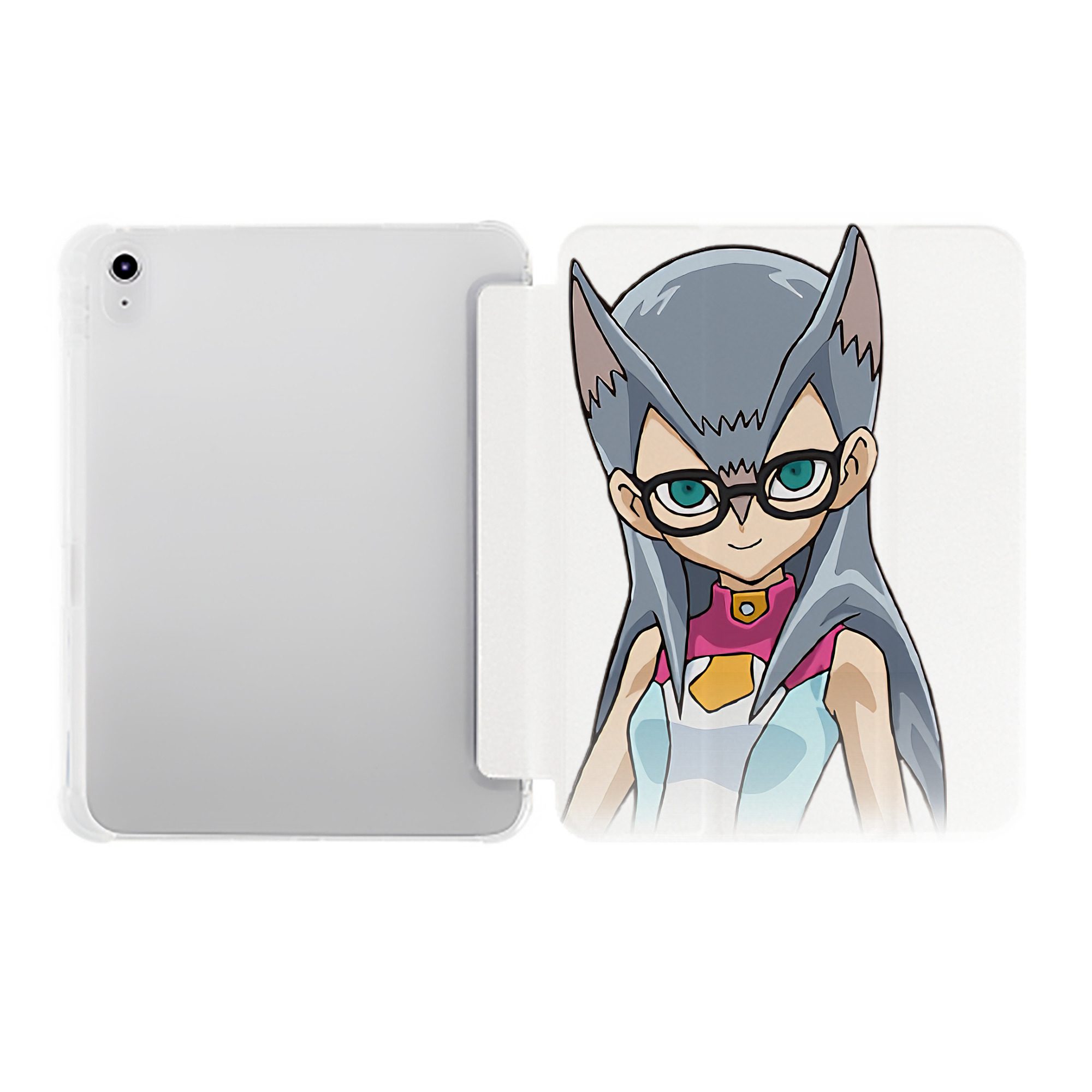 （画像用） 遊☆戯☆王 Yu-Gi-Oh! IPad ケース ペン収納付き 三つ折りスタンド PUレザー×シリコン 対応機種9.5/10.5/10.9インチ